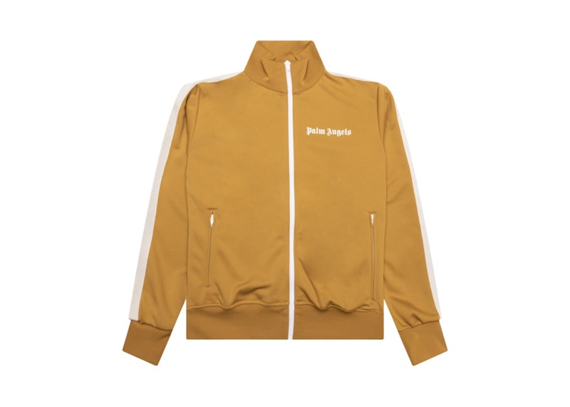 Chaqueta deportiva clásica Palm Angels, color camel/blanco
