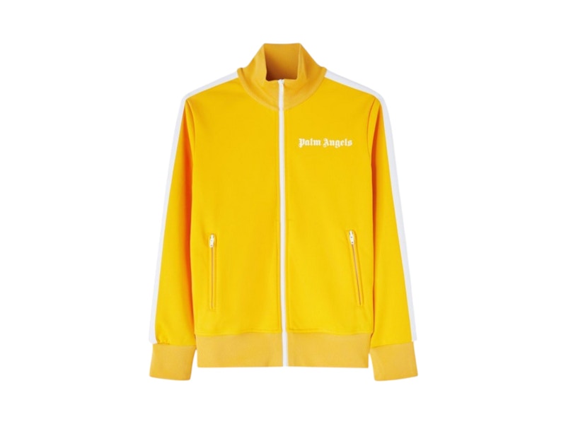 Pre-owned Palm Angels Men's Classic Track Jacket In Orcher Yellow