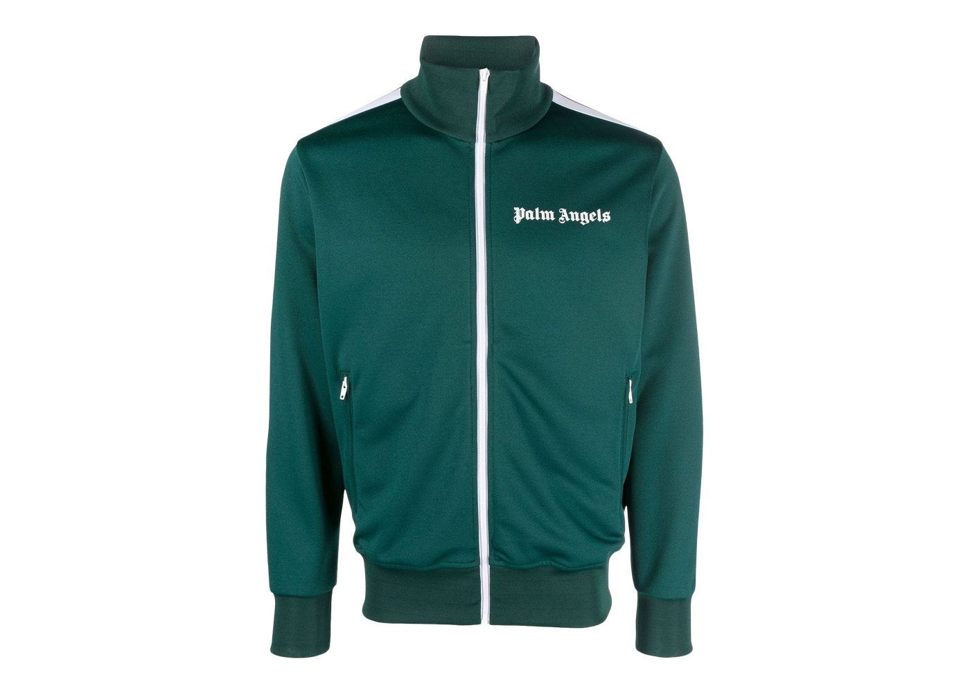 Palm Angels Classic Track Jacket (SS23) Forest Green/White Men's - US