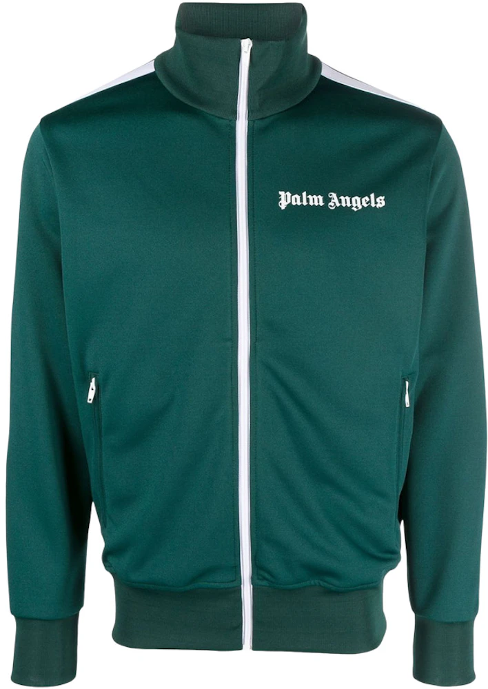 Palm Angels Classic Track Jacket (SS23) Forest Green/White Men's - US