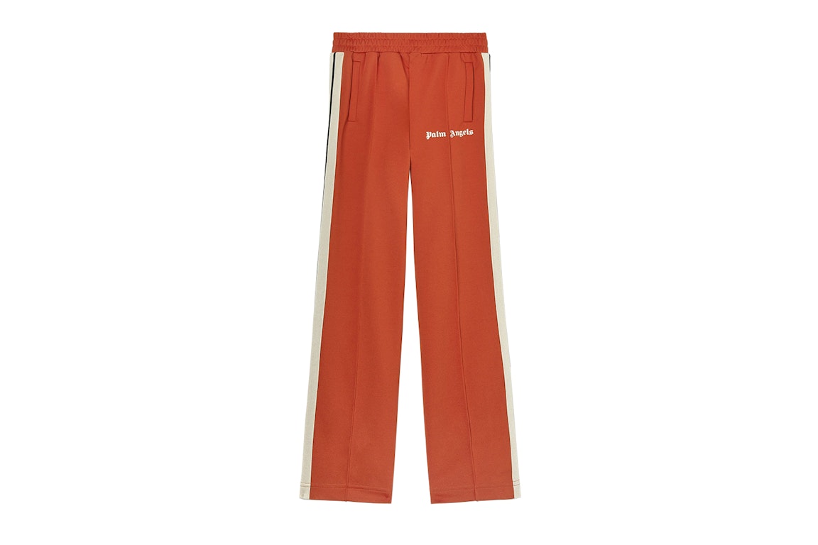 Pre-owned Palm Angels Classic Track Pants Brick Red/off-white