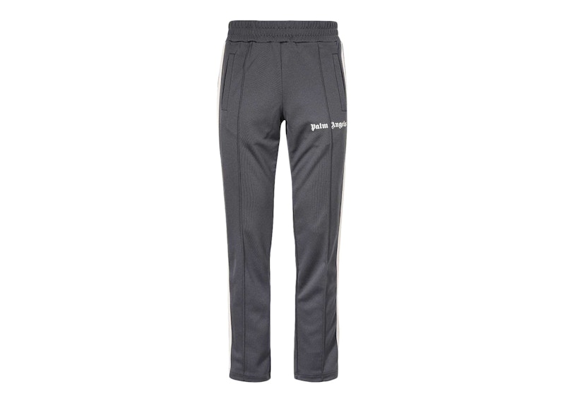 Palm Angels Classic Track Pants Dark Grey/Off White Men's - FW22 - US