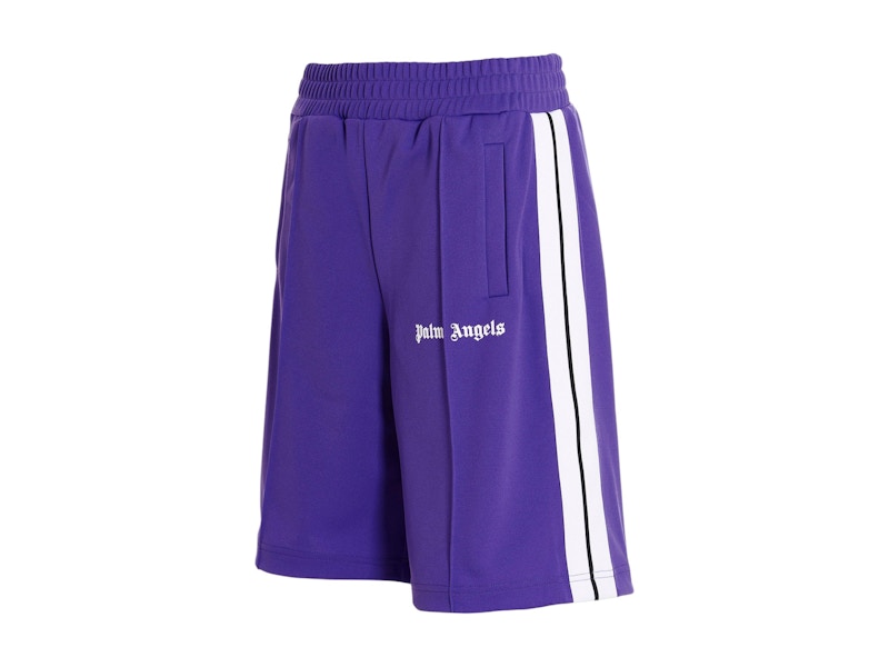 Palm Angels Classic Track Shorts Purple/White メンズ - JP