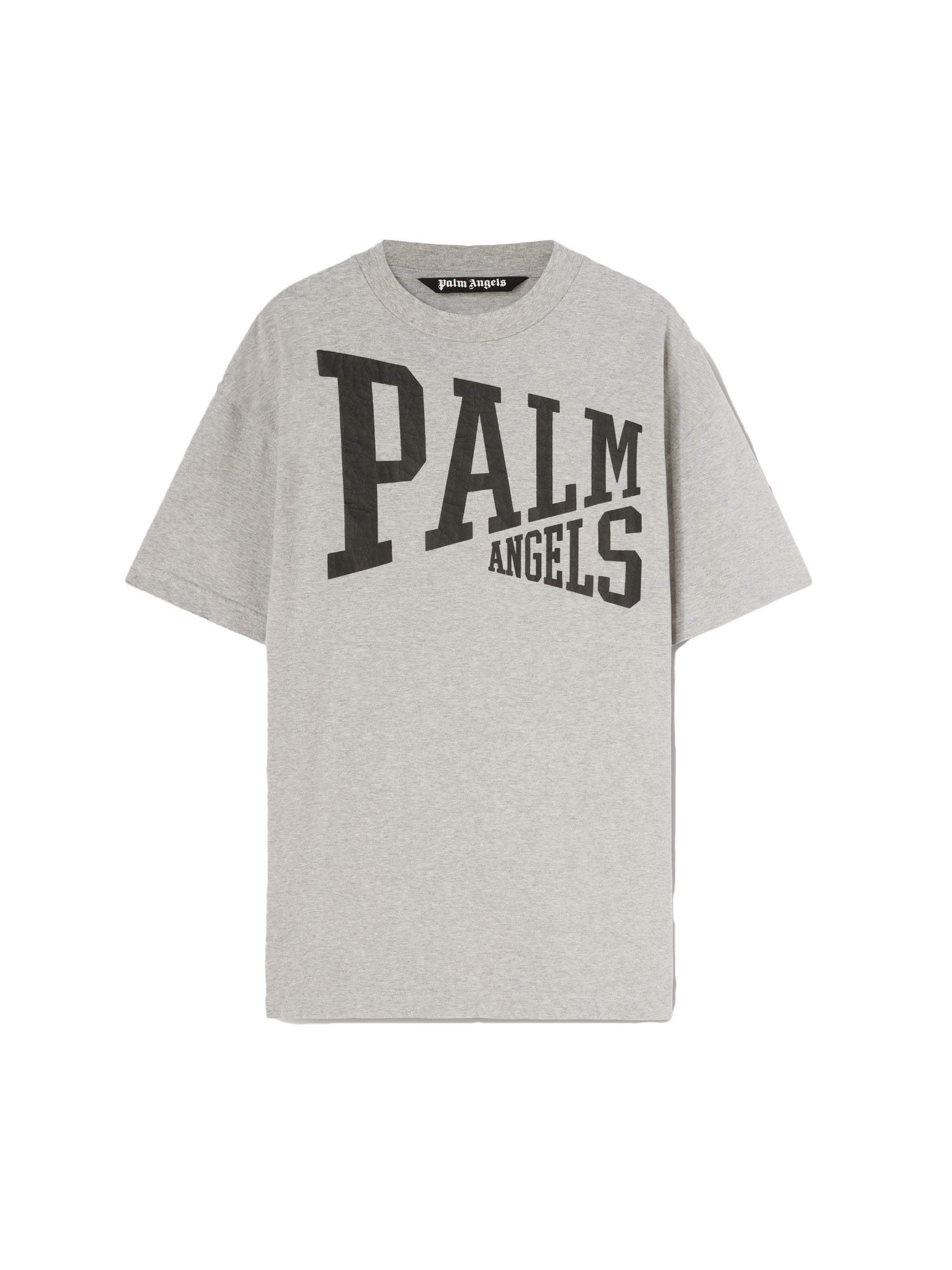 Palm Angels Gray Monogram Check Shirt