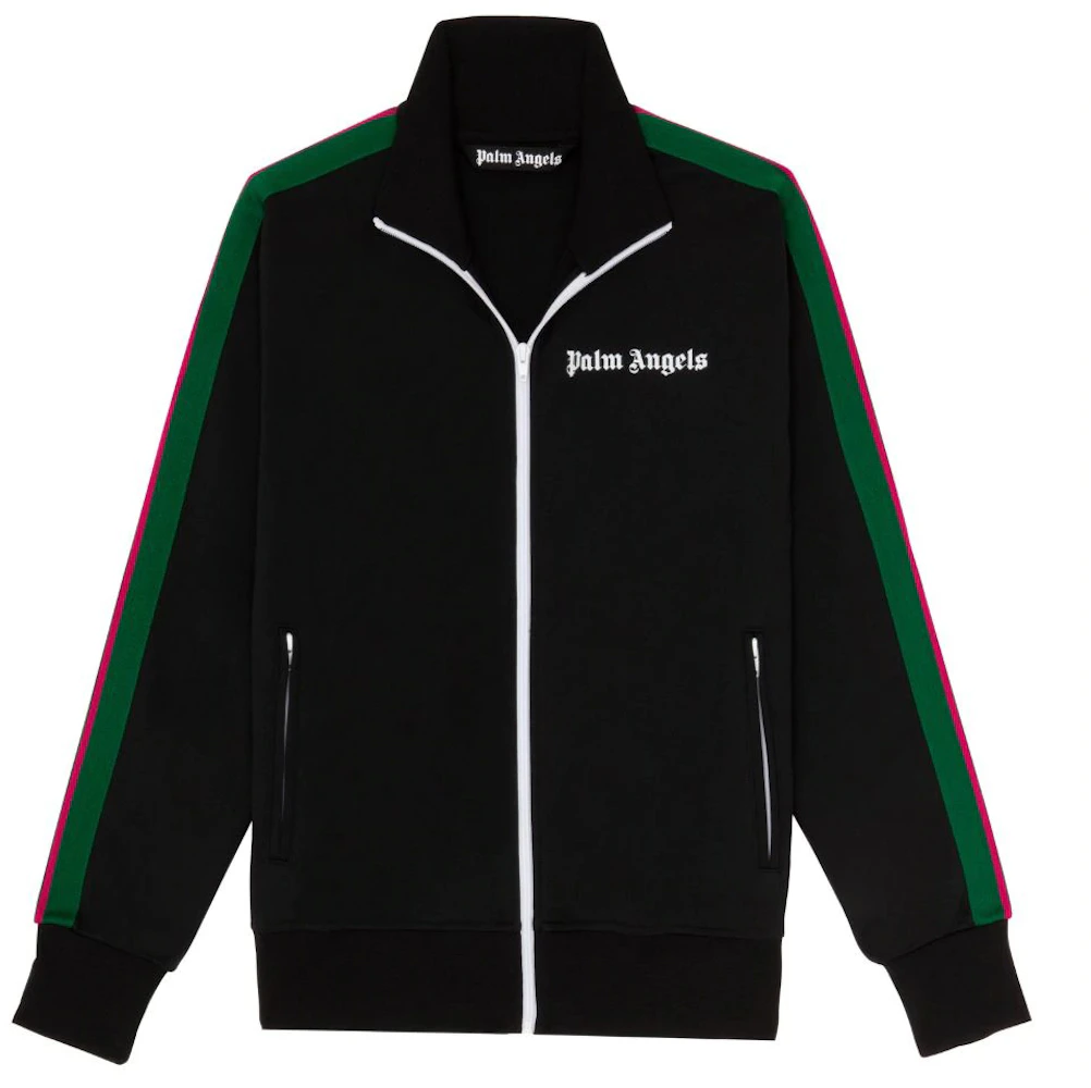 Palm Angels College Zip Up Track Jacket Black/Green