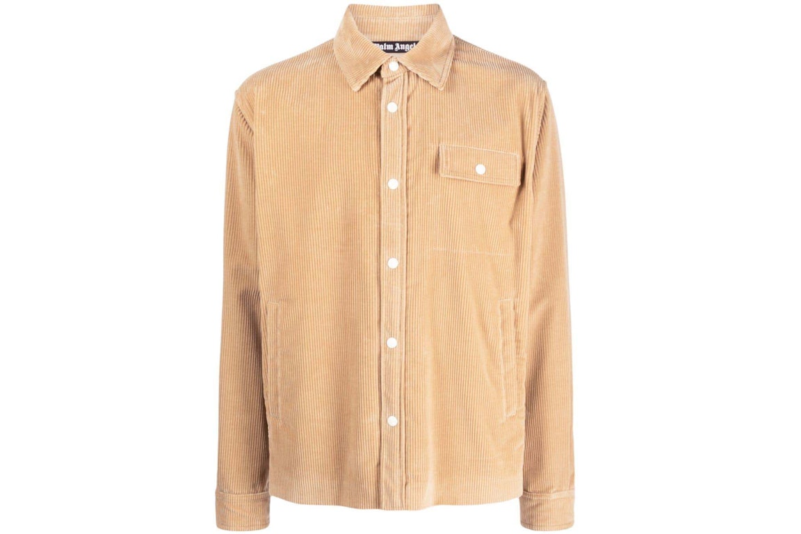Pre-owned Palm Angels Corduroy Shirt Jacket Beige