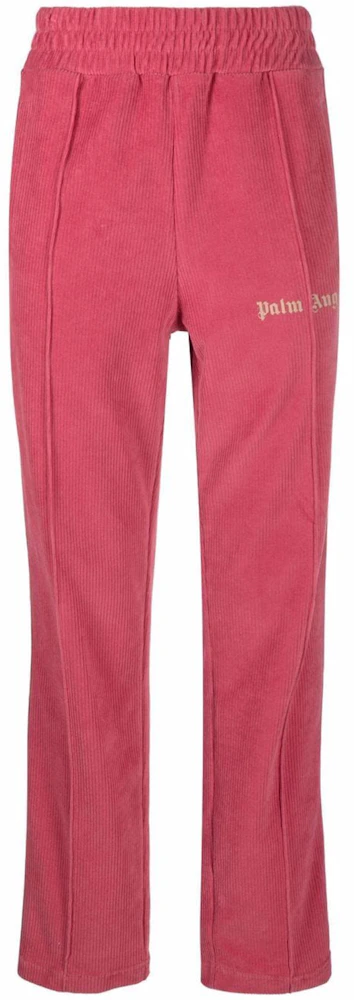 Palm Angels Corduroy Track Pants Pink Beige Men's - FW21 - US