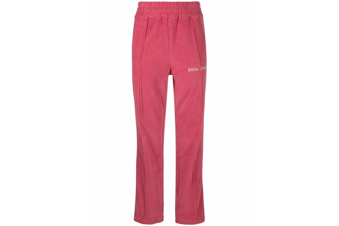 Pre-owned Palm Angels Corduroy Track Pants Pink Beige