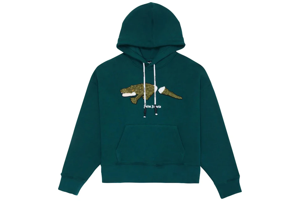 Palm angels hoodie green Clearance