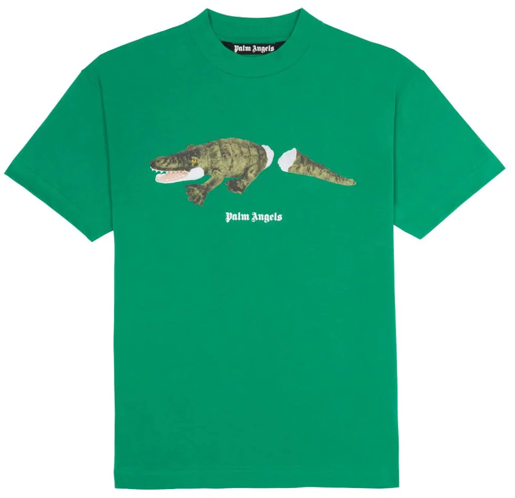 Palm Angels Crocodile Print T-shirt Black