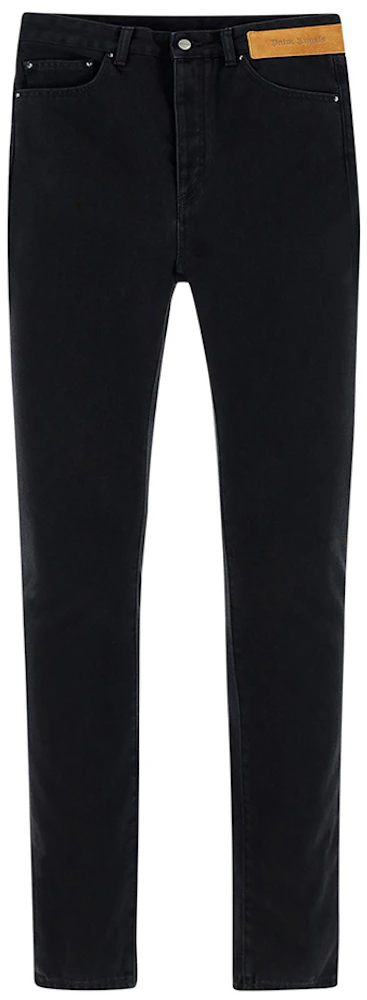 MONOGRAM JEANS in black - Palm Angels® Official