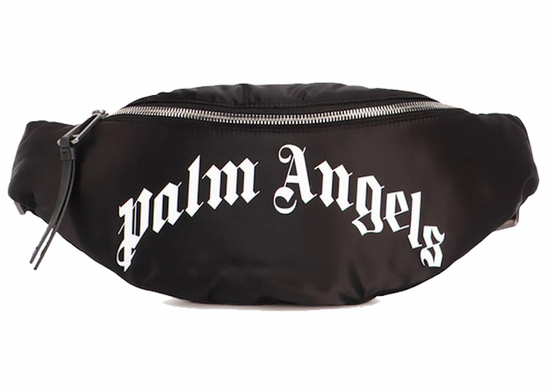 Pre-owned Palm Angels Curved Logo Belt Bag Black