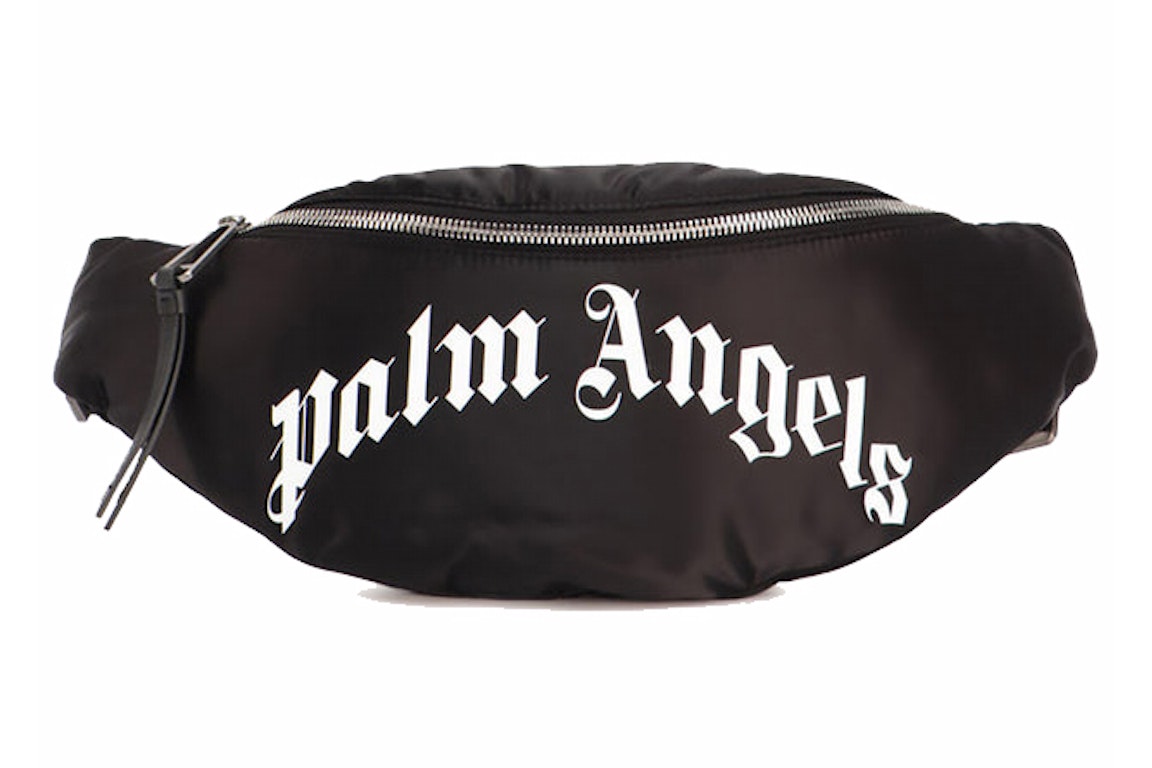 Pre-owned Palm Angels Curved Logo Belt Bag Black