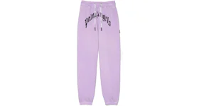 Palm Angels Curved Logo Sweatpants Lilac/White