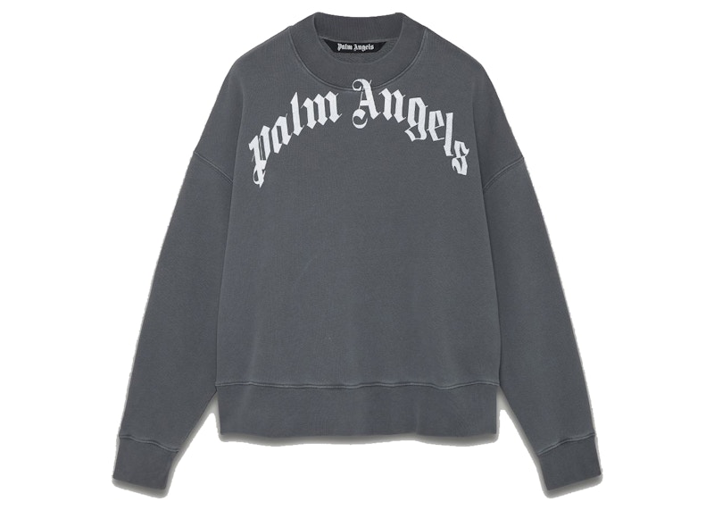 Palm angels grey outlet sweatshirt