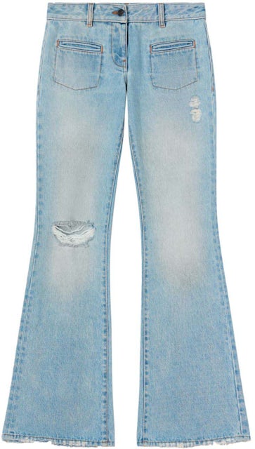 Louis Vuitton Faded Denim Blue Jeans - Size 30