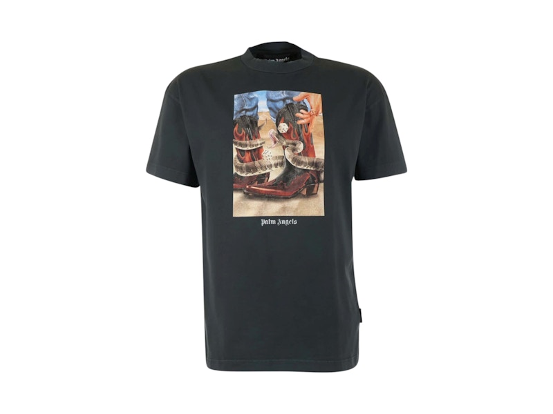 Pre-owned Palm Angels Men's Dice Game Classic T-shirt In Black
