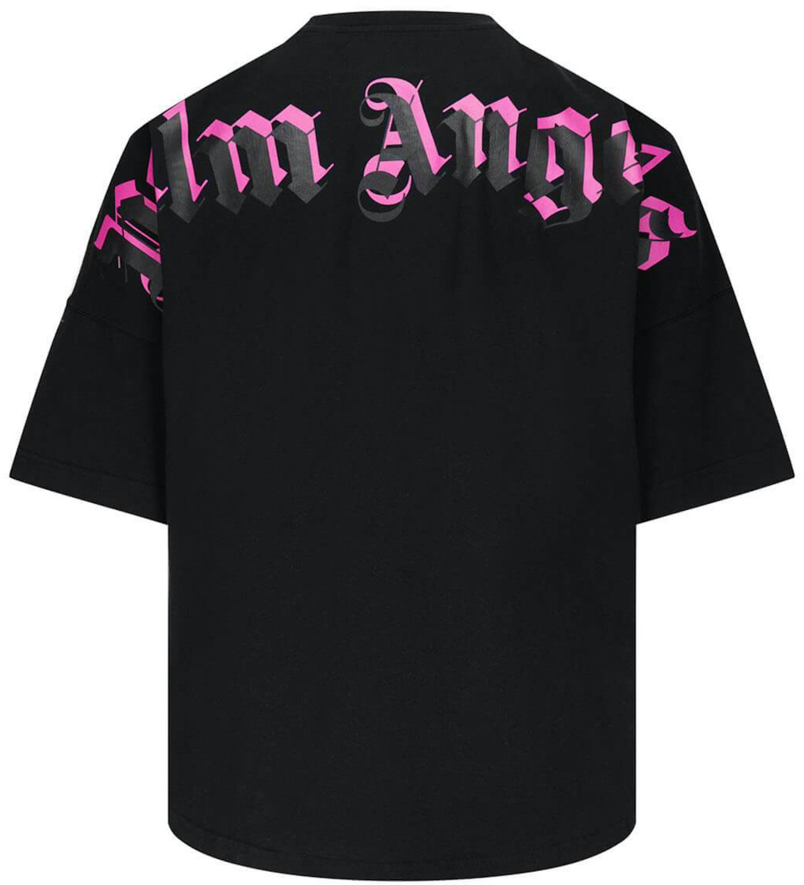 Palm Angels Doubled Logo Crewneck T-Shirt Black - SS21