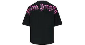 Palm Angels Doubled Logo Crewneck T-shirt Black