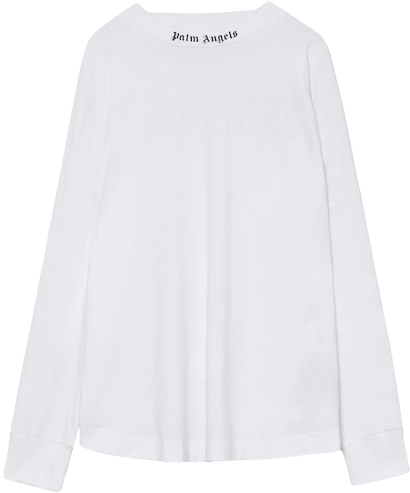 Palm Angels Doubled Logo T-Shirt White/Fuchsia Men's - FW22 - US