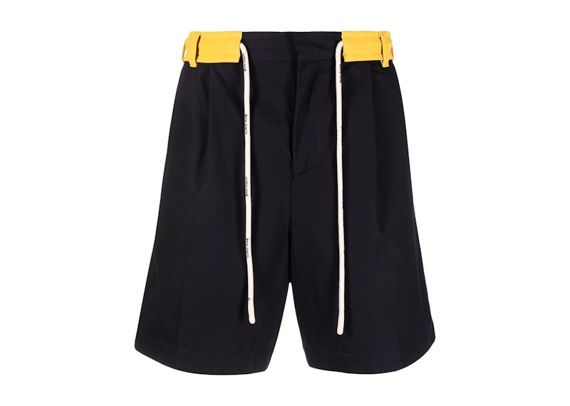 Palm Angels Black Polyester Bermuda Shorts