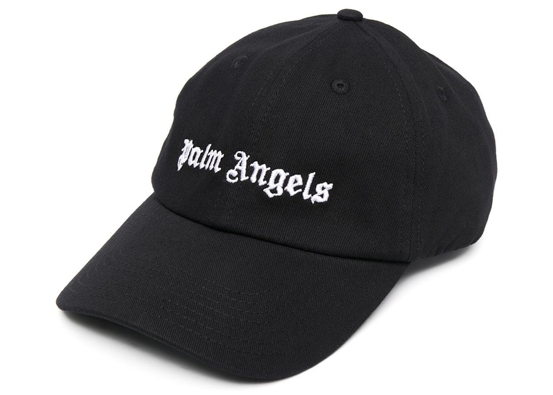 Pre-owned Palm Angels Embroidered Logo Cap Black