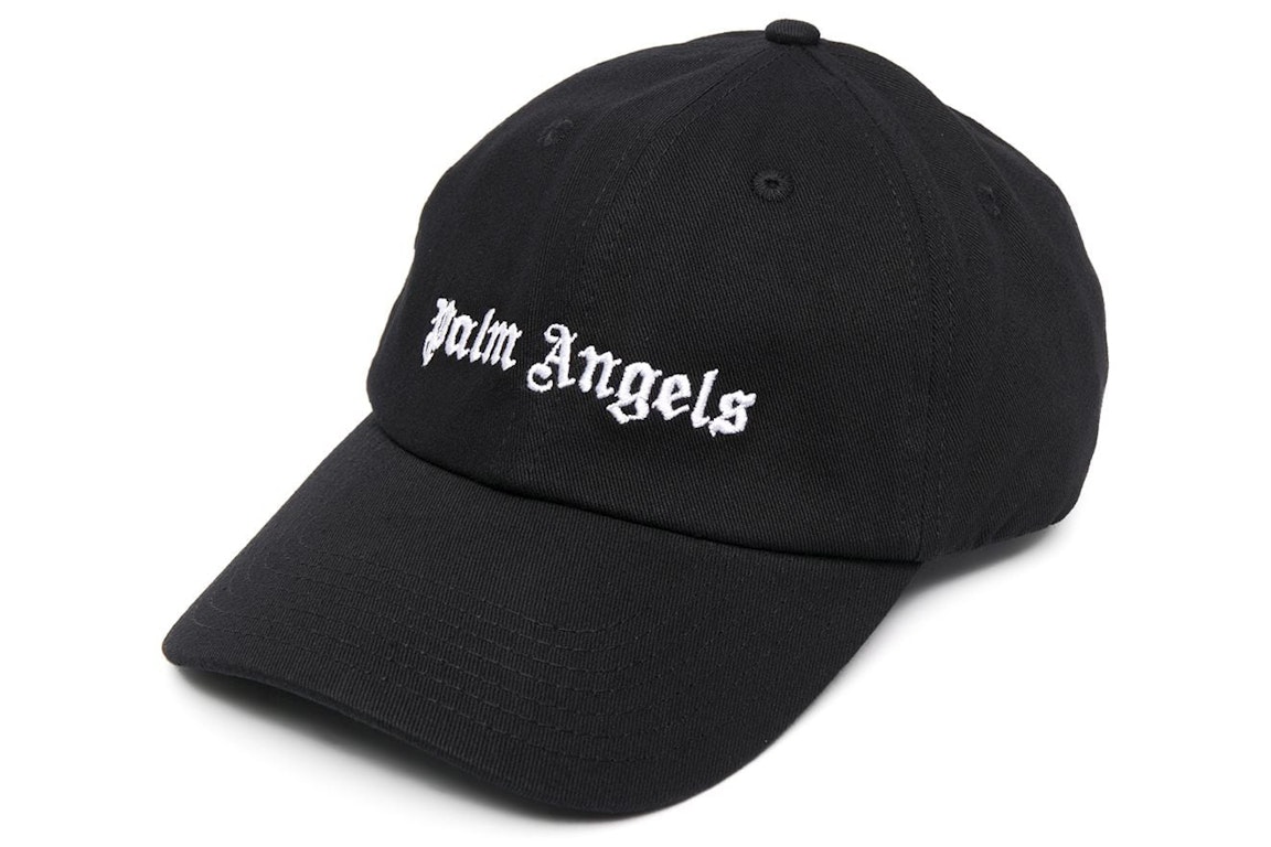 Pre-owned Palm Angels Embroidered Logo Cap Black