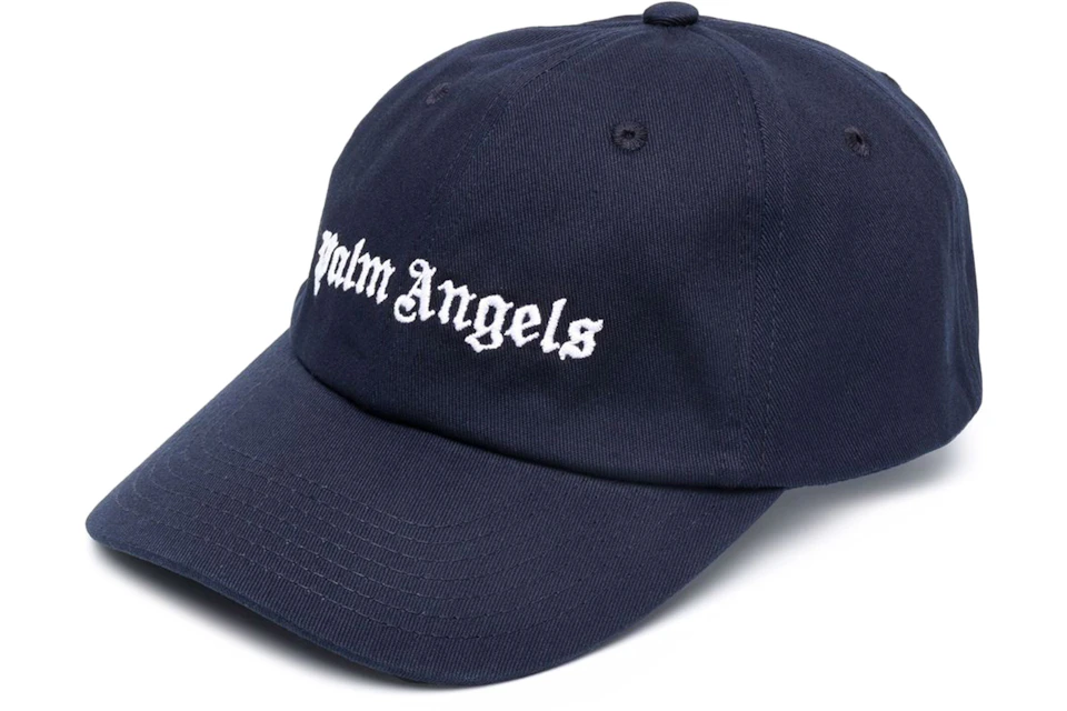 Palm Angels Embroidered Logo Cap Navy White