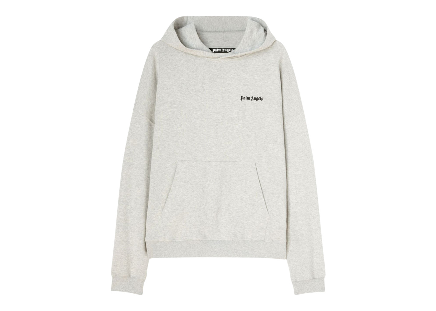 Balenciaga logo-embroidered cotton hoodie - Grey
