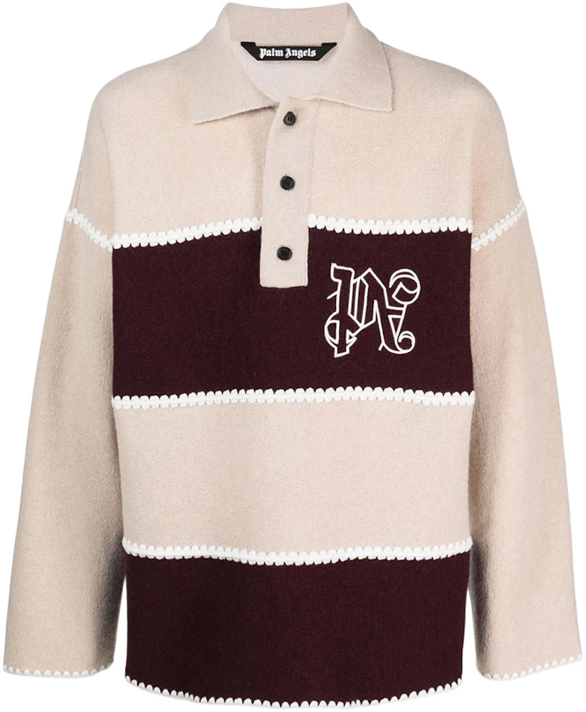 Monogram Collared Knit Top - FINAL SALE