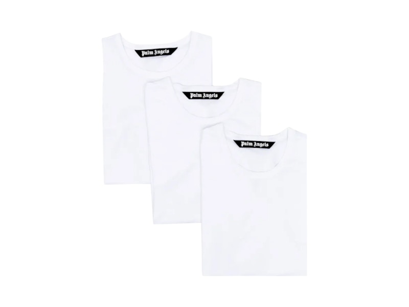 Palm Angels Essential Tripack T-shirt White Men's - US
