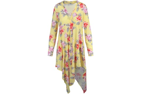 Palm Angels Floral Printed Asymmetric Hem Dress Multi - US Palm Angels Floral Printed Asymmetric Hem Dress Multi - US