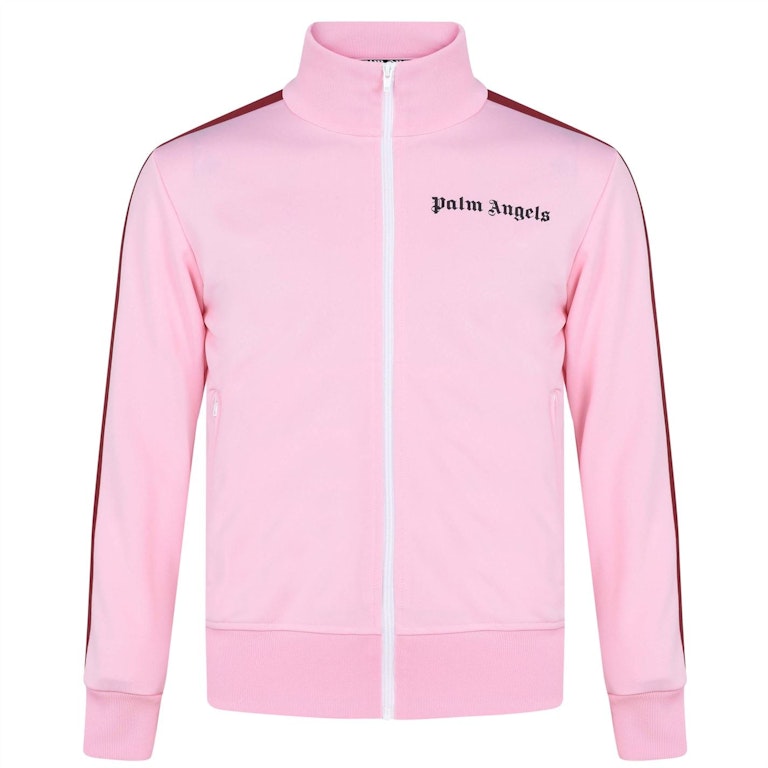 Pre-owned Palm Angels Funnel Zip Track Jacket Pink