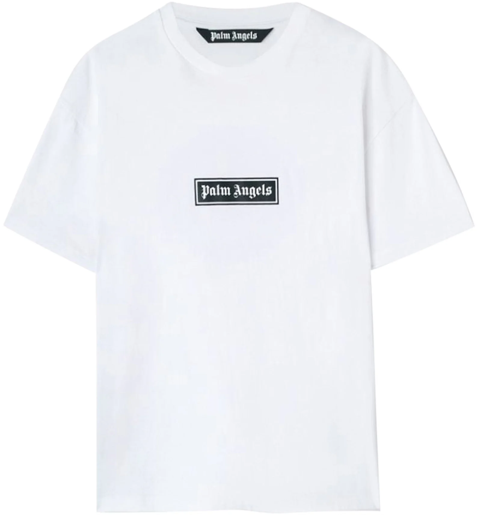 Palm Angels Garment Dye Box Logo T-Shirt White Men's - FW22 - US