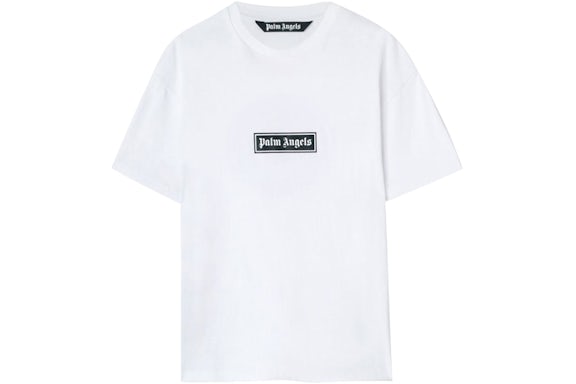 Palm Angels Garment Dye Box Logo T-Shirt Weiß