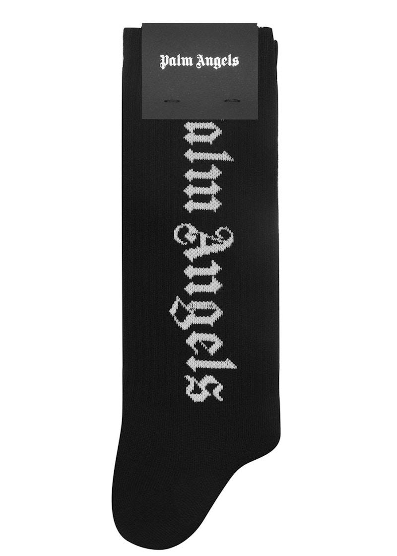 Pre-owned Palm Angels Gothic Socks In Black