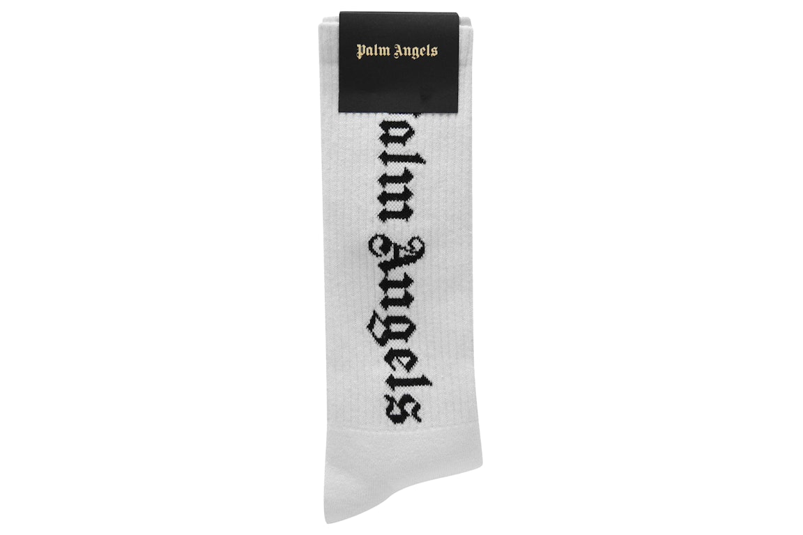 Pre-owned Palm Angels Gothic Socks White