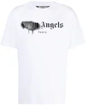 Palm Angels Paris Sprayed Logo Hoodie Black Men's - FW20 - US