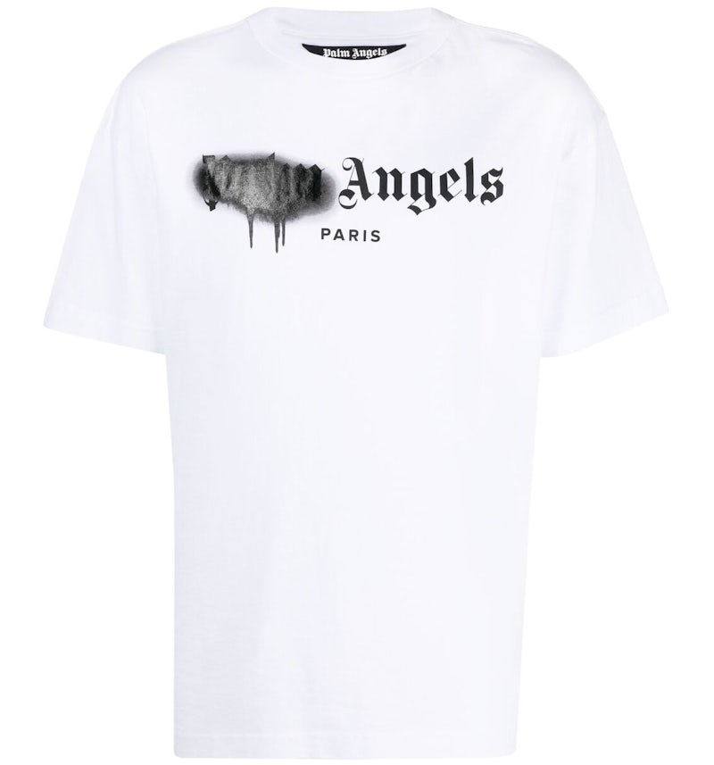 Paris Palm Angels Maglietta Palm Angels Paris Sprayed Logo T