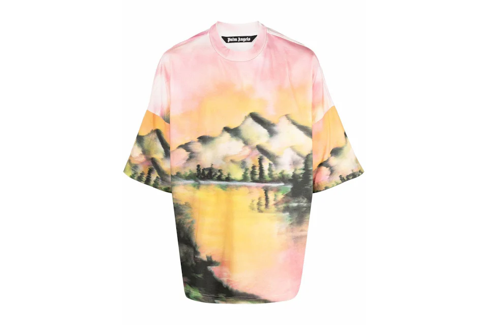 Palm Angels Graphic Print Oversized T-Shirt Multi-Color