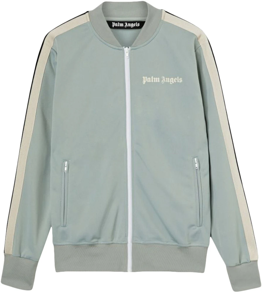 Palm Angels Grey Track Jacket Grey/Off White Men's - FW22 - US