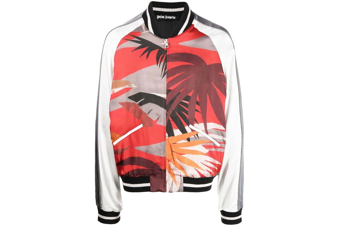 Pre-owned Palm Angels Hawaiian Bomber Jacket Multicolor