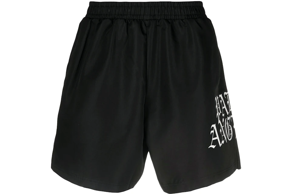 Palm Angels Hue Dothic Logo Shorts Black