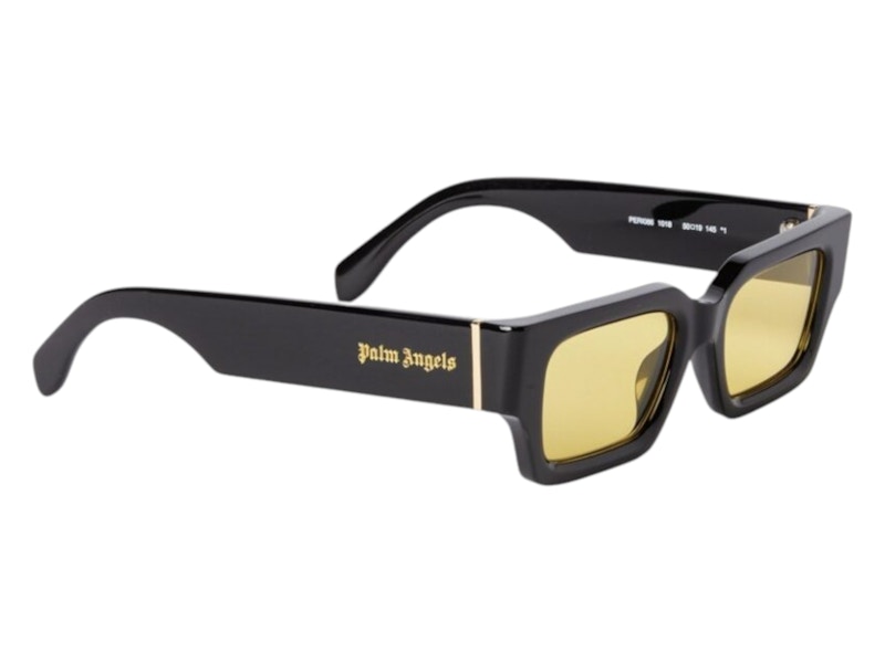 Palm Angels Hyde Sunglasses Black Yellow Hyde Black Palm Angels Hyde Sunglasses Black Yellow Hyde Black