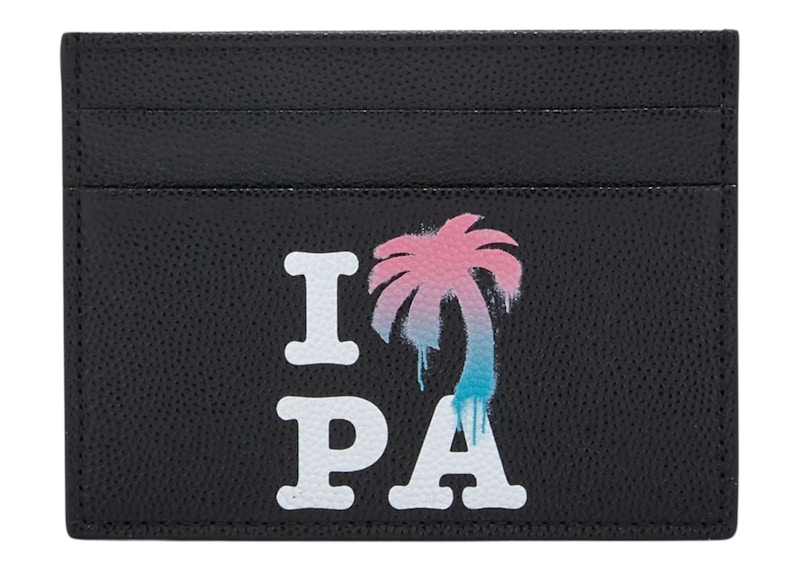 Pre-owned Palm Angels I Love Pa Cardholderin Black