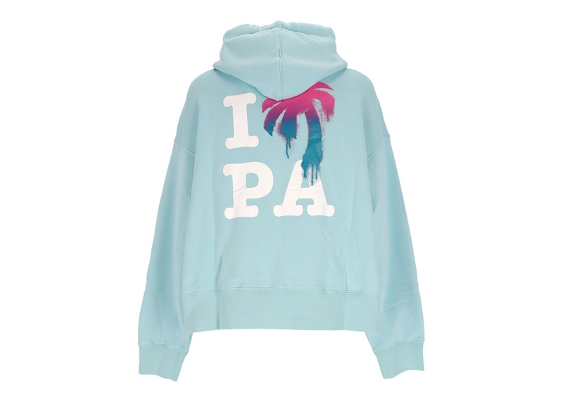 Palm angels hoodie online light blue