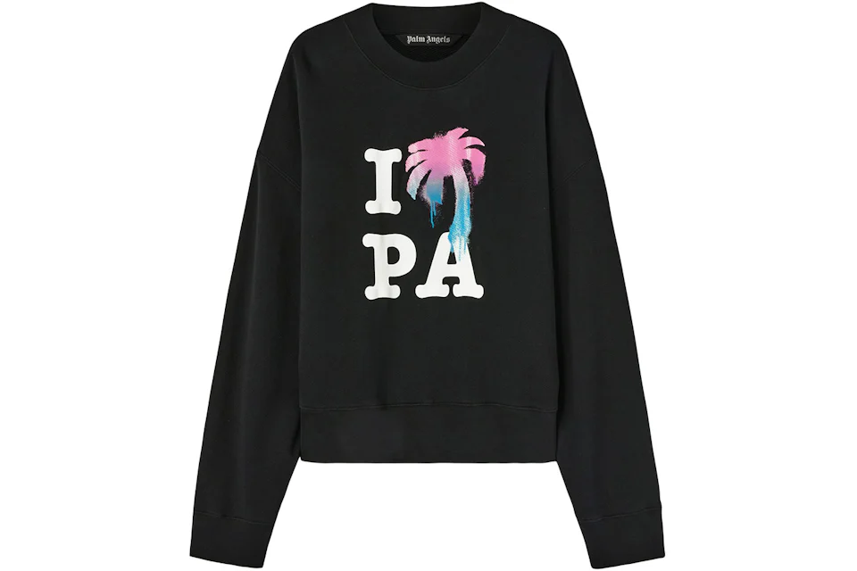 Palm Angels I Love PA Sweatshirt Black/Multi