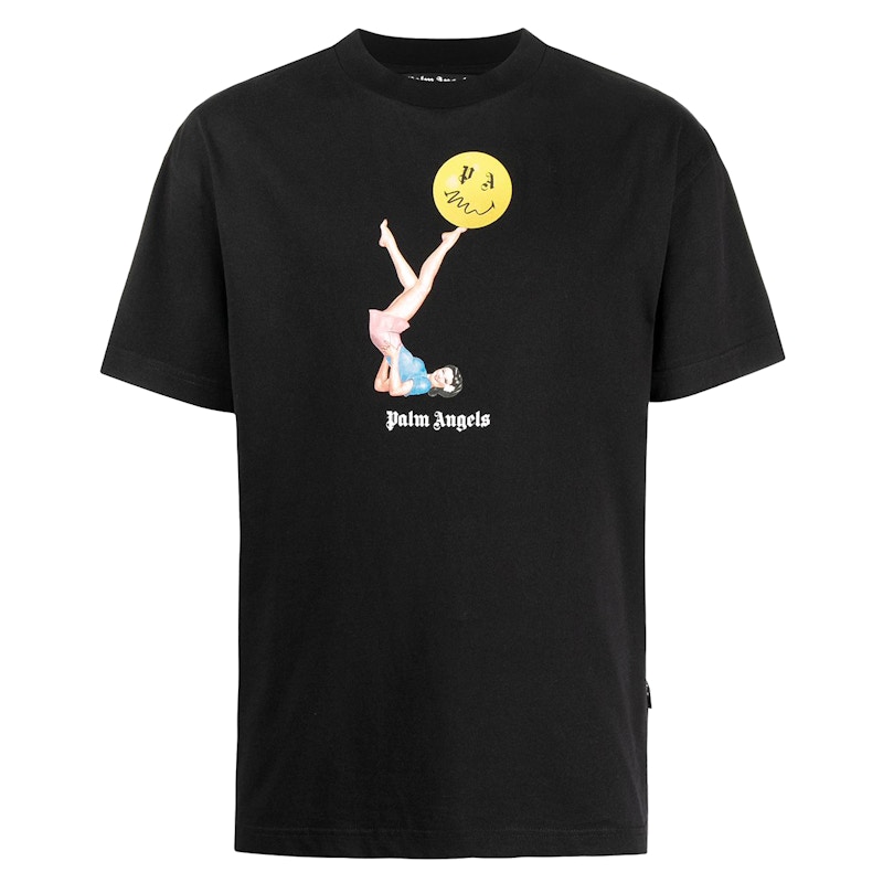 Palm Angels Juggler Pin Up Tee Black Men's - SS21 - US