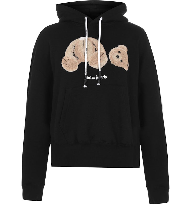 Palm Angels Bear Hoodie Black Men's SS21 US