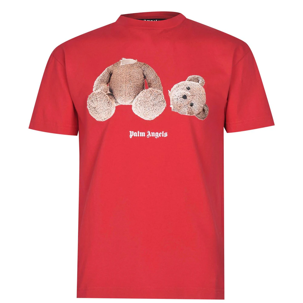 Buy Palm Angels Bear Crew 'Red/Brown' - PMBA026C99FLE0052560